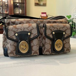 Coach Purse - Signature Legacy Satchel Handbag